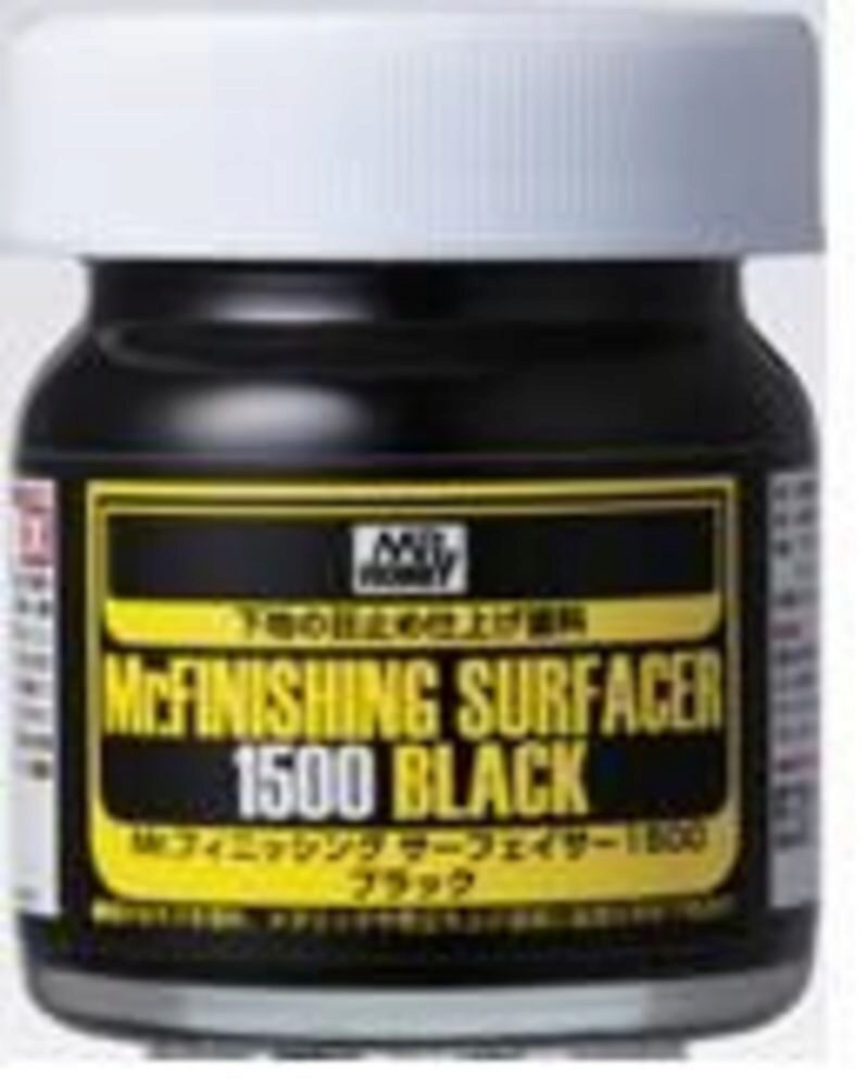 Mr Hobby - Gunze SF-288 Mr. Finishing Surfacer 1500 Black (40 ml)