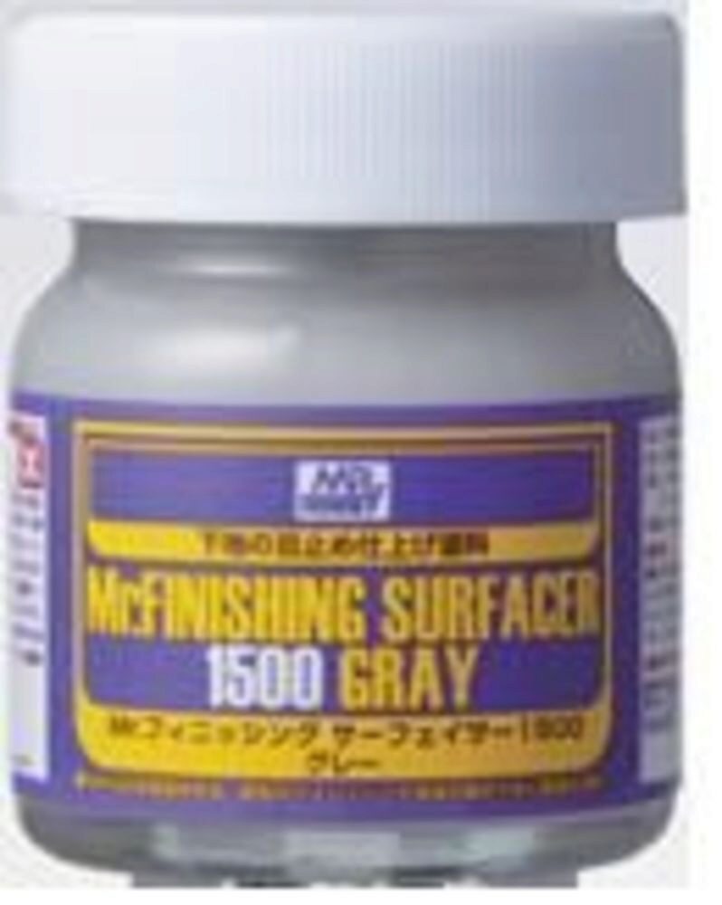Mr Hobby - Gunze SF-289 Mr. Finishing Surfacer 1500 Gray (40 ml)