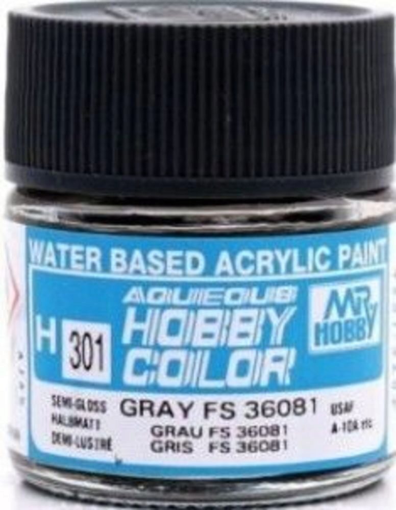 Mr Hobby - Gunze H-301 Aqueous Hobby Colors (10 ml) Gray seitenmatt