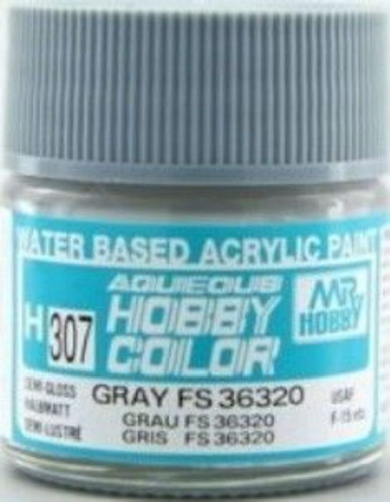 Mr Hobby - Gunze H-307 Aqueous Hobby Colors (10 ml) Gray seitenmatt