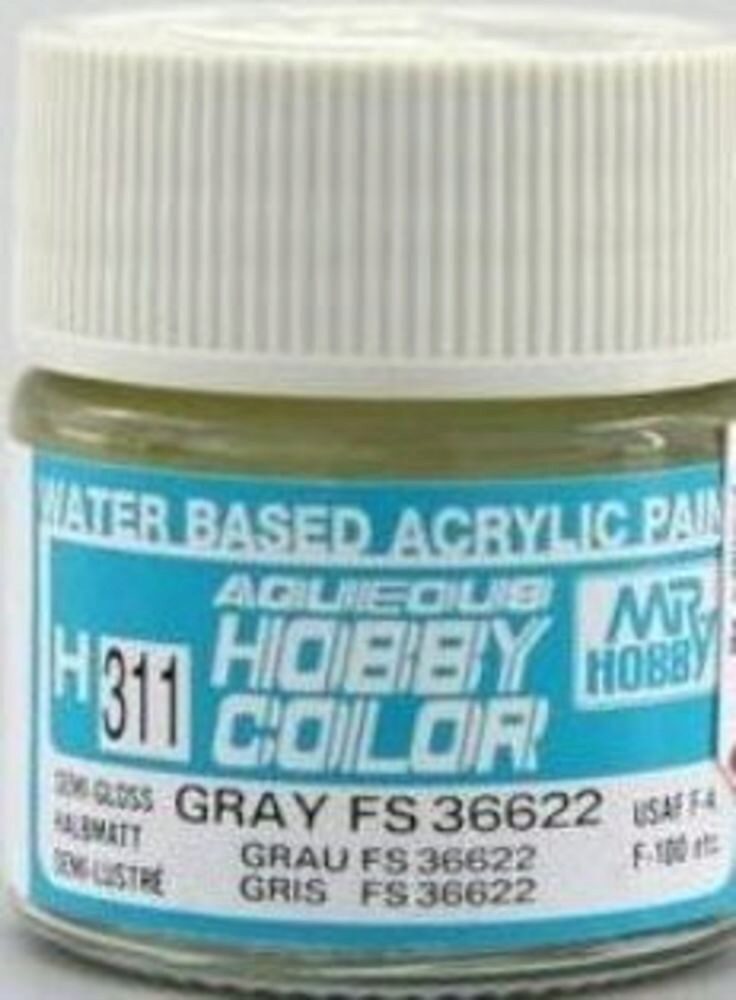 Mr Hobby - Gunze H-311 Aqueous Hobby Colors (10 ml) Gray seitenmatt