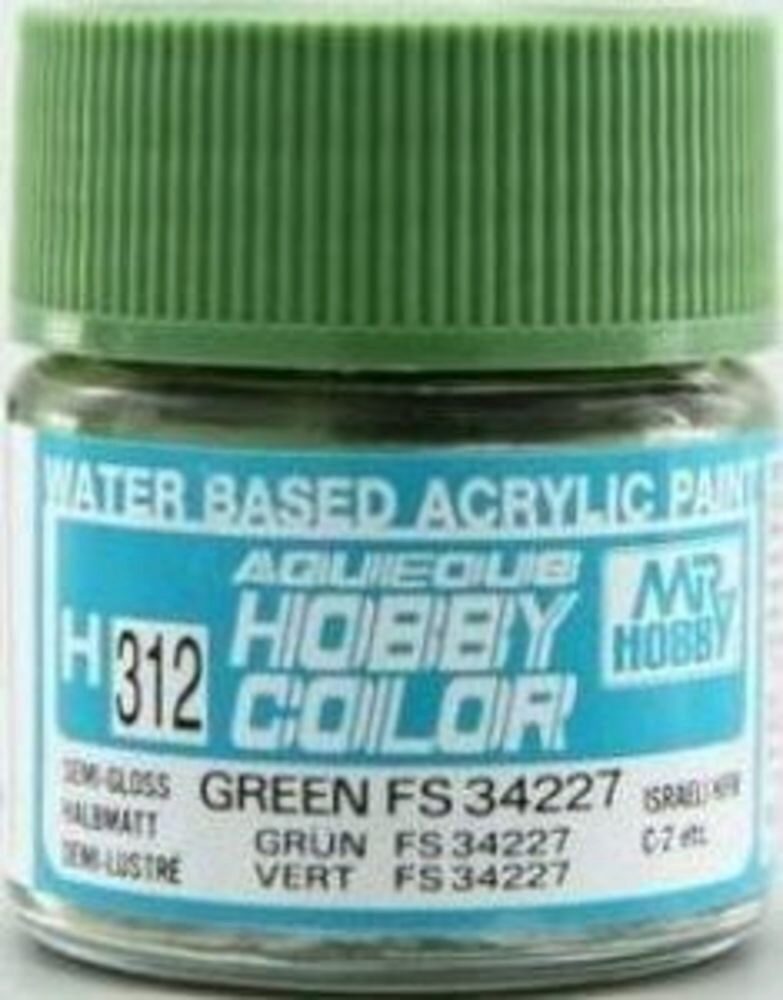 Mr Hobby - Gunze H-312 Aqueous Hobby Colors (10 ml) Green seitenmatt