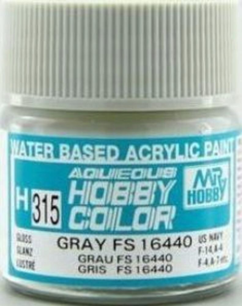 Mr Hobby - Gunze H-315 Aqueous Hobby Colors (10 ml) Gray glänzend
