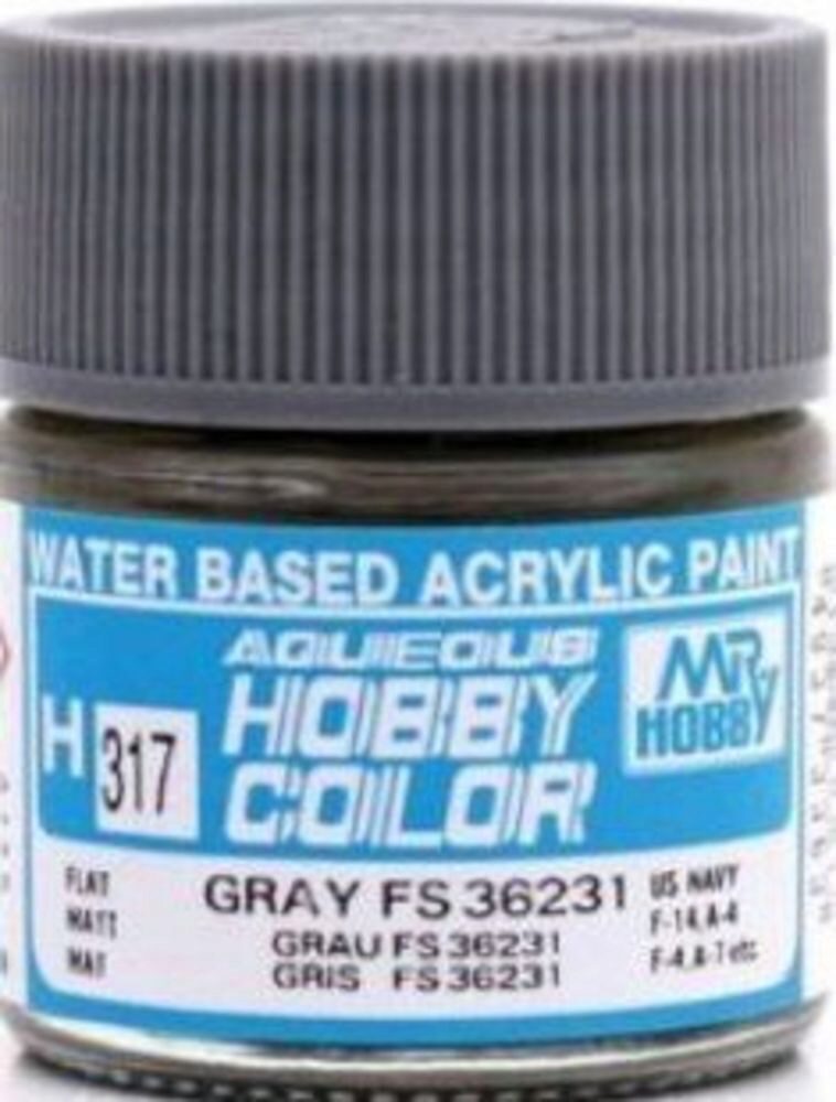 Mr Hobby - Gunze H-317 Aqueous Hobby Colors (10 ml) Gray matt