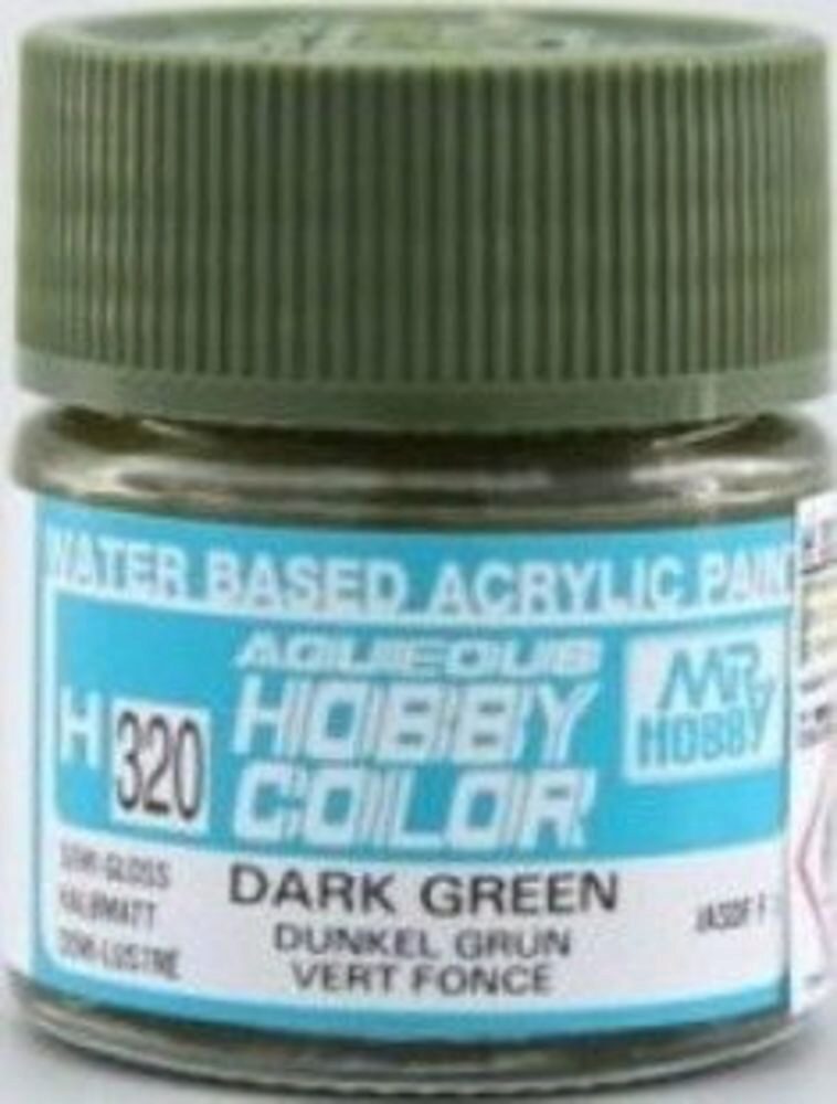 Mr Hobby - Gunze H-320 Aqueous Hobby Colors (10 ml) Dark Green seitenmatt