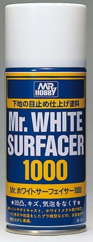 Mr Hobby - Gunze B-511 Mr. White Surfacer 1000 Spray (170 ml)