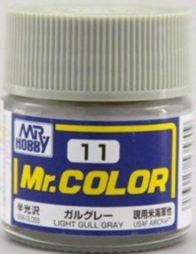 Mr Hobby - Gunze C-011 Mr. Color (10 ml) Light Gull Gray seidenmatt