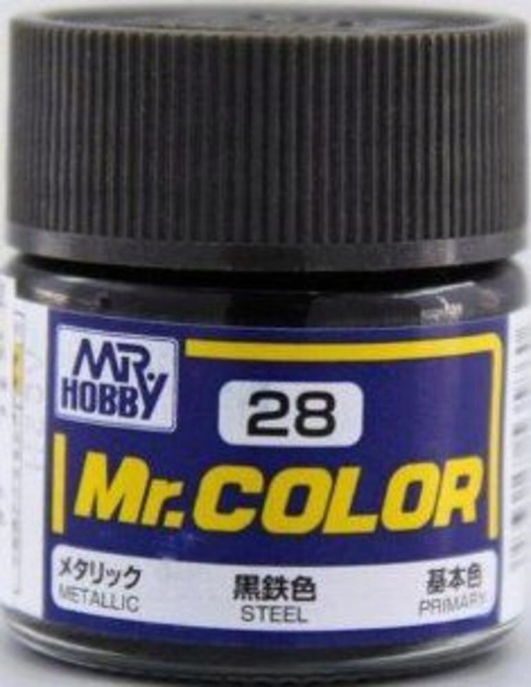 Mr Hobby - Gunze C-028 Mr. Color (10 ml) Steel  metallic