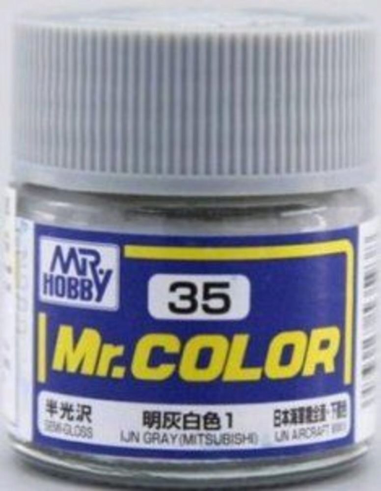 Mr Hobby - Gunze C-035 Mr. Color (10 ml) IJN Gray (Mitsubishi) seidenmatt