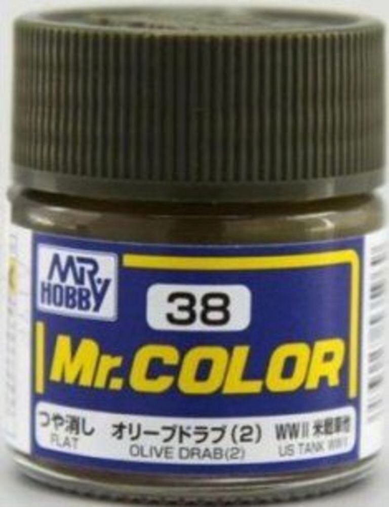 Mr Hobby - Gunze C-038 Mr. Color (10 ml) Olive Drab (2) matt