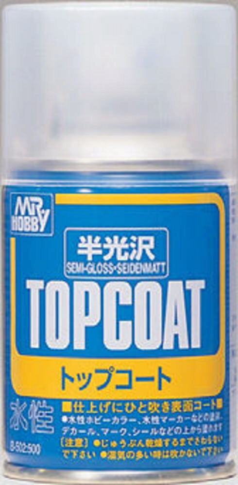 Mr Hobby - Gunze B-502 Mr. Top Coat Semi-Gloss Spray (86 ml)
