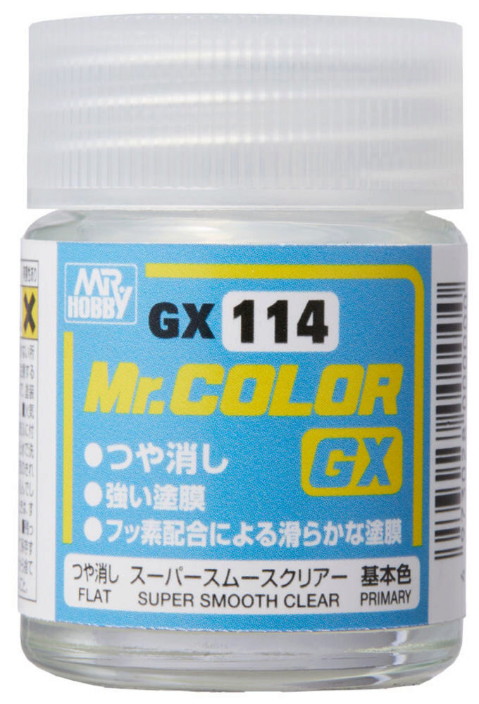 Mr Hobby - Gunze GX-114 Mr. Color GX Super Smooth Clear Flat (18ml)