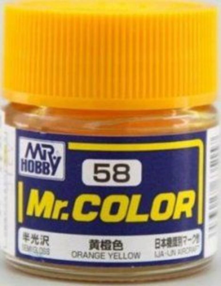 Mr Hobby - Gunze C-058 Mr. Color (10 ml) Orange Yellow seidenmatt