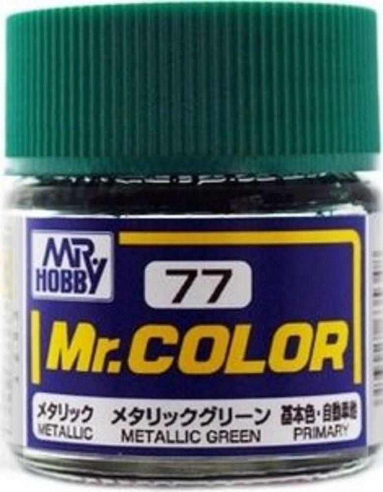 Mr Hobby - Gunze C-077 Mr. Color (10 ml) Metallic Green metallic