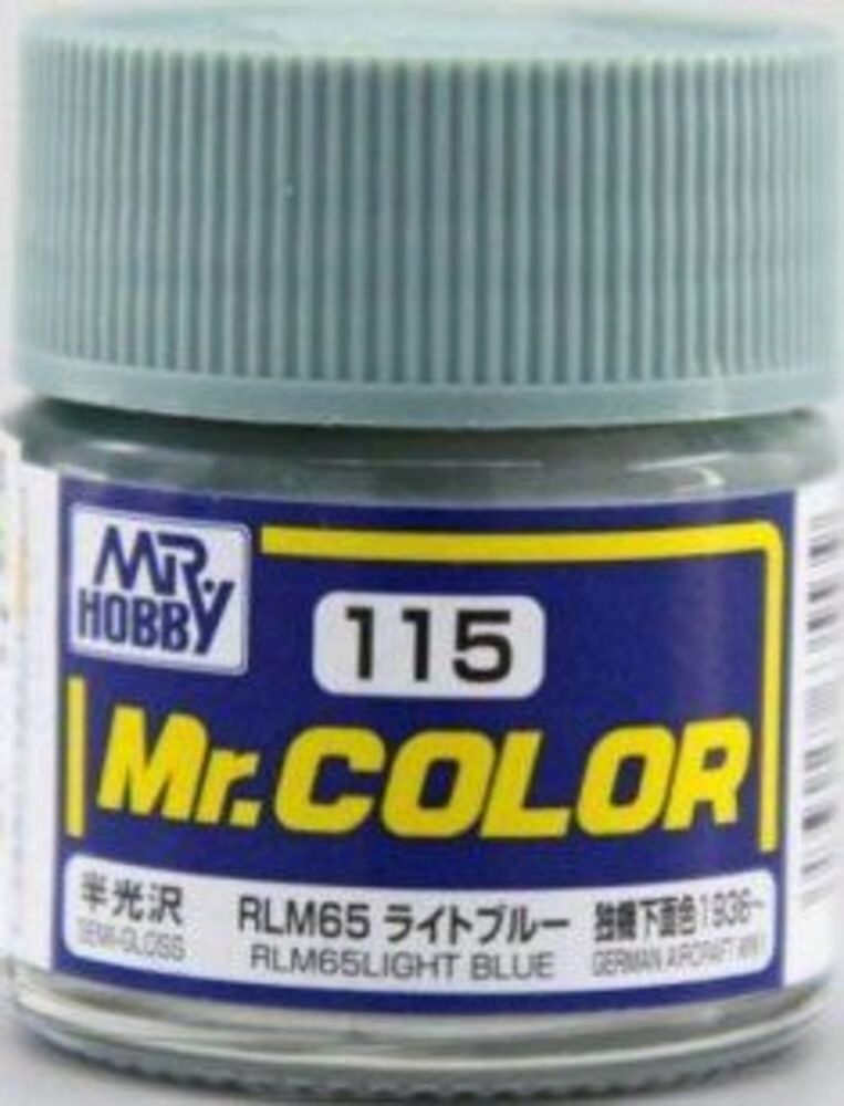 Mr Hobby - Gunze C-115 Mr. Color (10 ml) RLM65 Light Blue seidenmatt