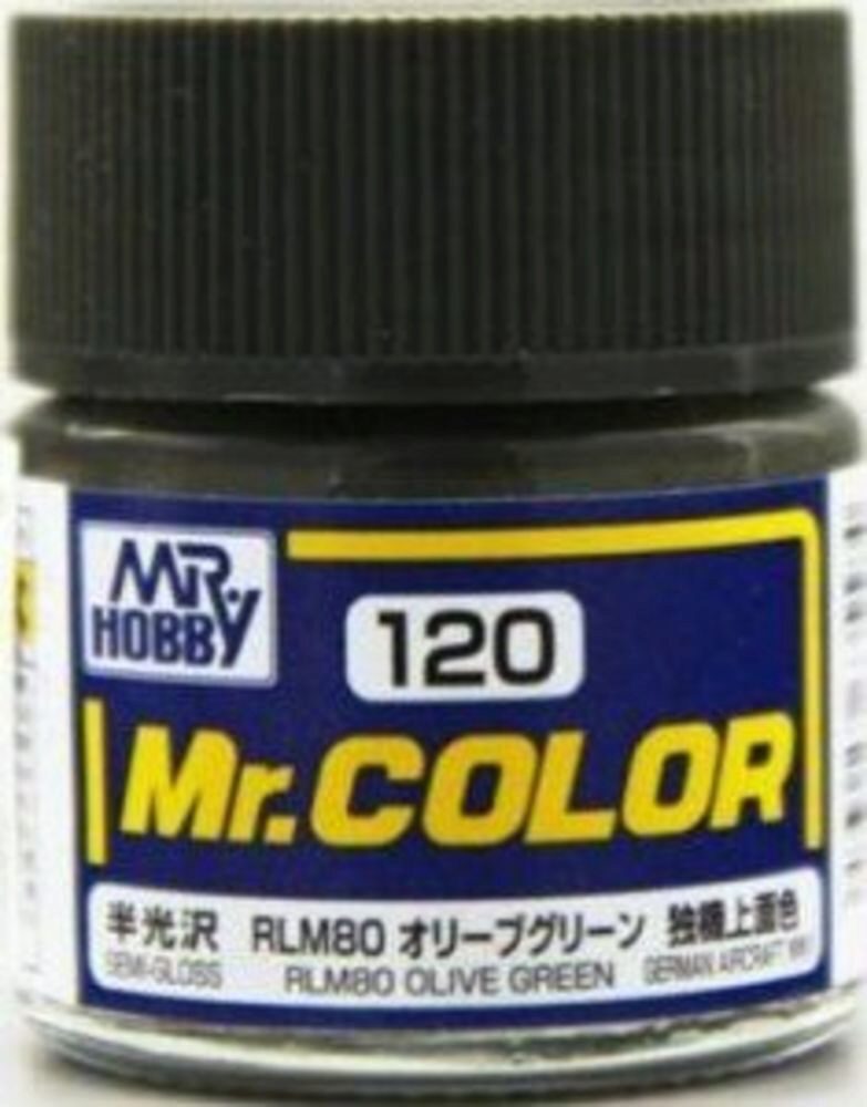 Mr Hobby - Gunze C-120 Mr. Color (10 ml) RLM80 Olive Green seidenmatt