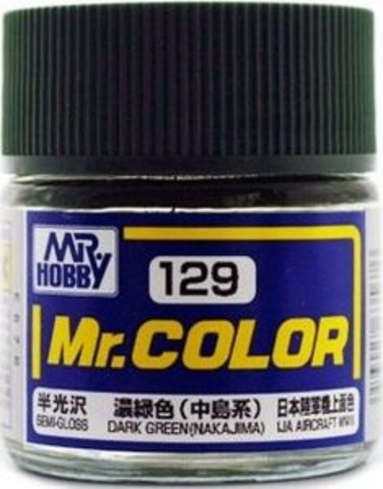 Mr Hobby - Gunze C-129 Mr. Color (10 ml) Dark Green (Nakajima) seidenmatt