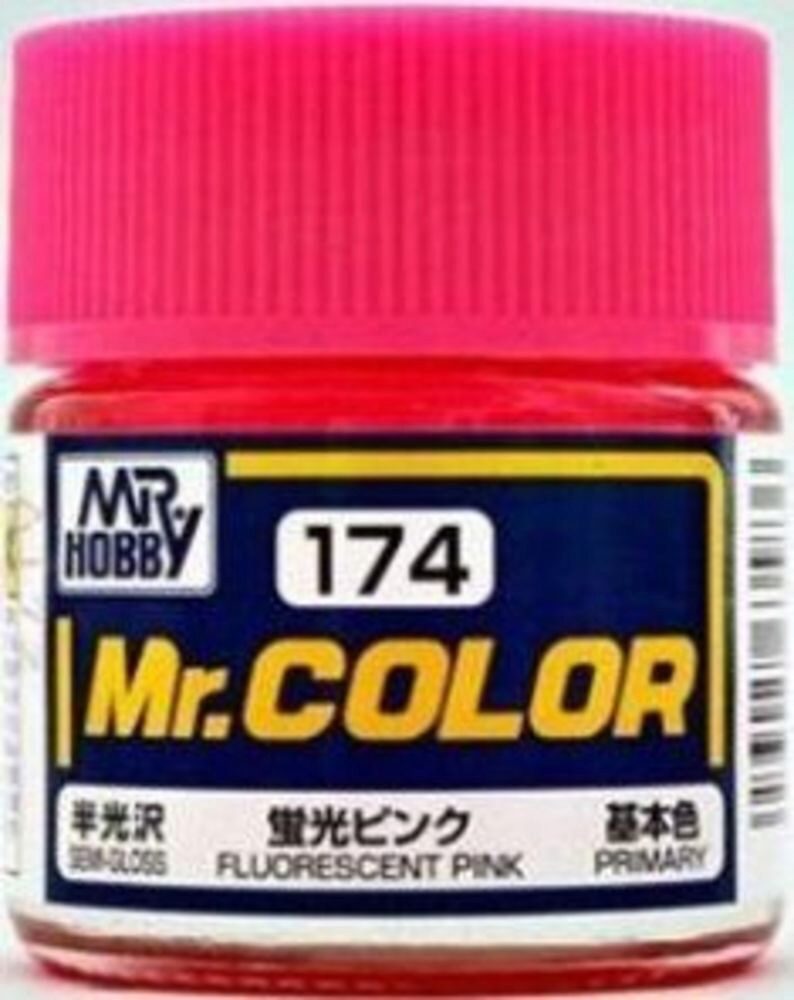 Mr Hobby - Gunze C-174 Mr. Color (10 ml) Fluorescent Pink seidenmatt