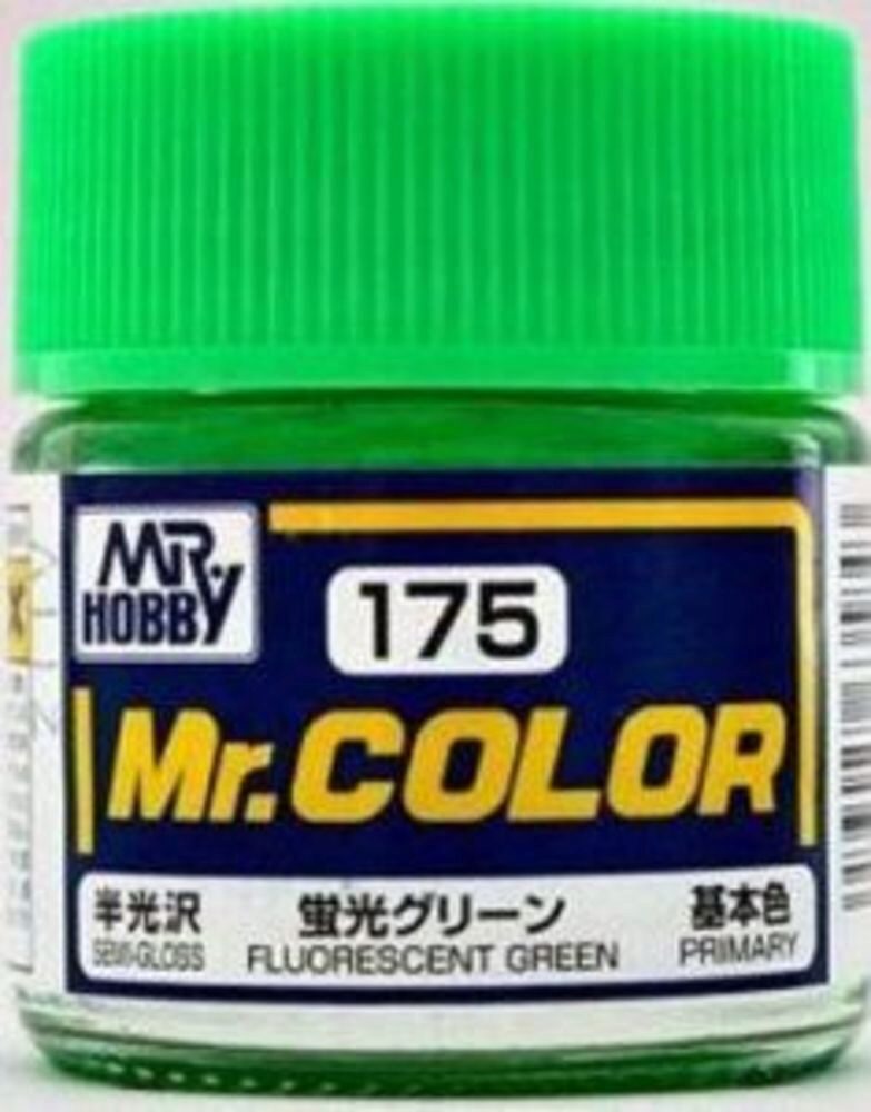 Mr Hobby - Gunze C-175 Mr. Color (10 ml) Fluorescent Green seidenmatt