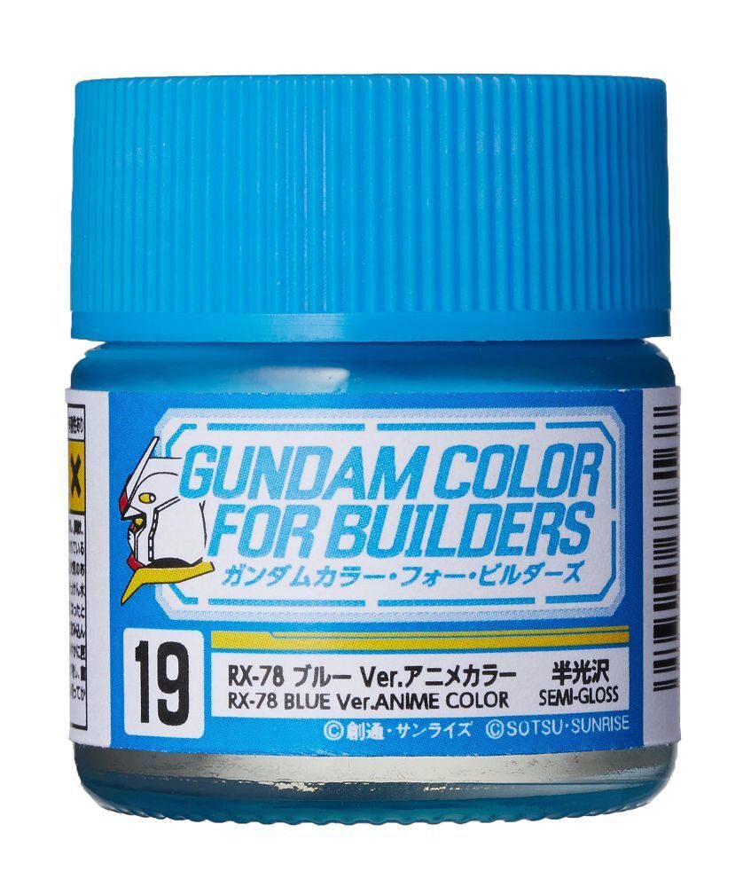 Mr Hobby - Gunze UG-19 Gundam Color For Builders (10ml) RX-78 BLUE Ver.