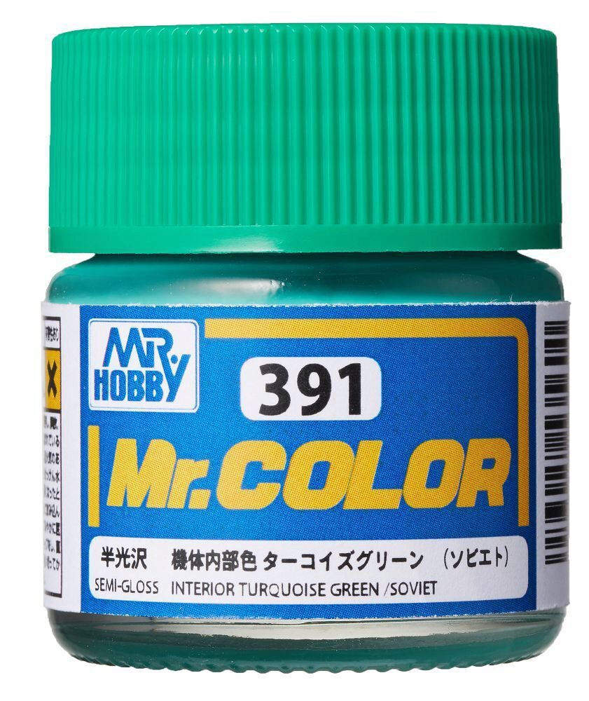 Mr Hobby - Gunze C-391 Mr. Color (10 ml) Interior Turquoise Green (Soviet) seidenmatt