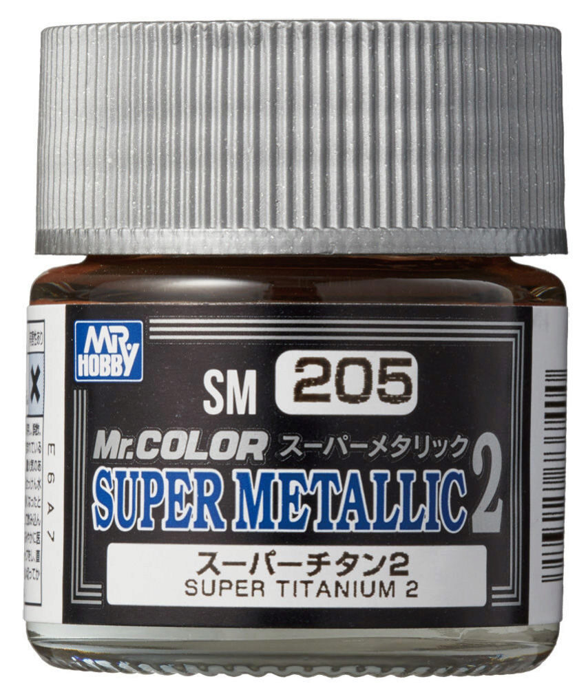 Mr Hobby - Gunze SM-205 Mr. Color Super Metallic Colors II (10 ml) Super Titanium II