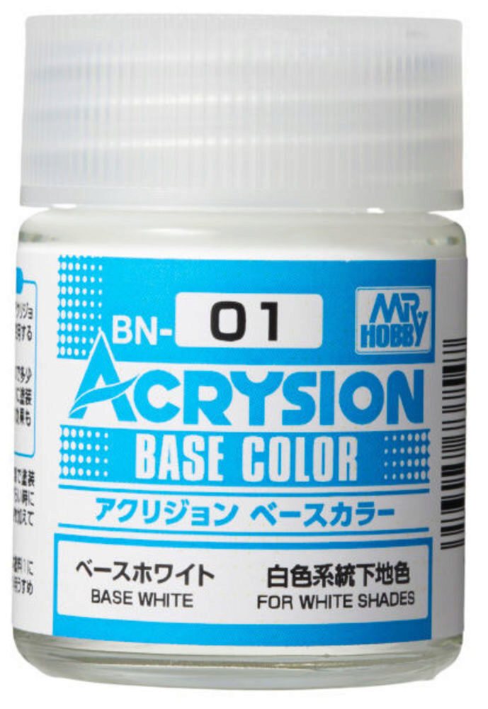 Mr Hobby - Gunze BN-01 Acrysion Base Color (18 ml) Base White