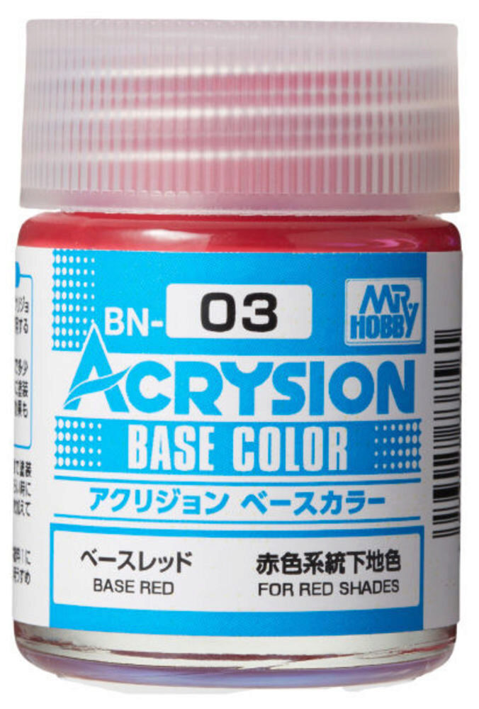 Mr Hobby - Gunze BN-03 Acrysion Base Color (18 ml) Base Red