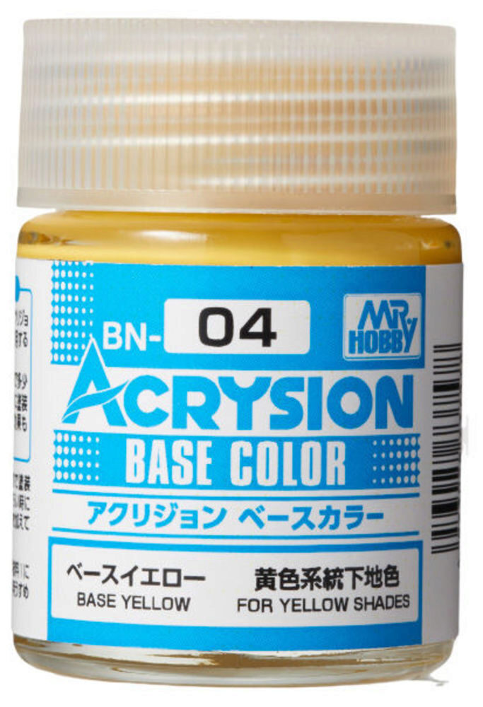 Mr Hobby - Gunze BN-04 Acrysion Base Color (18 ml) Base Yellow