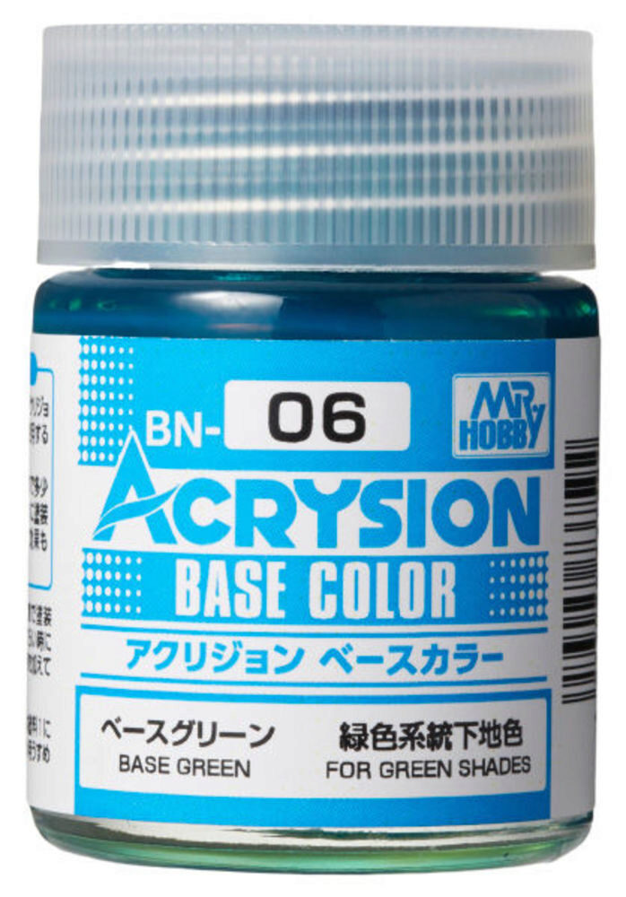 Mr Hobby - Gunze BN-06 Acrysion Base Color (18 ml) Base Green