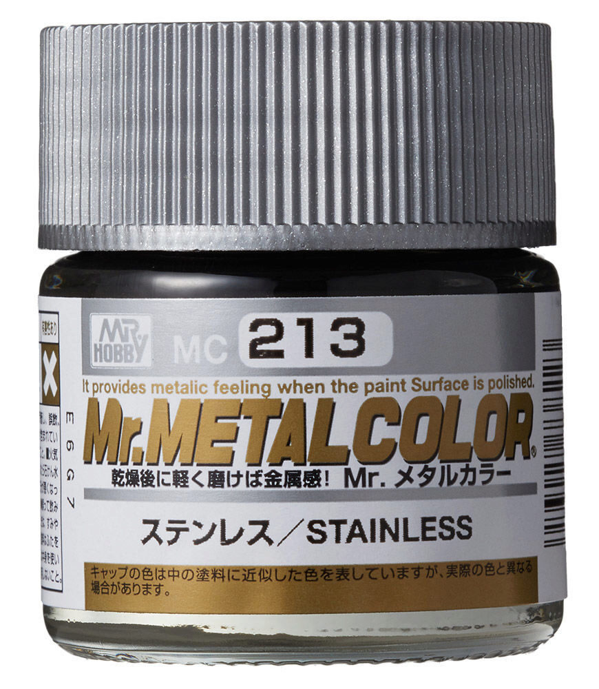 Mr Hobby - Gunze MC-213 Mr. Metal Colors (10 ml) Stainless