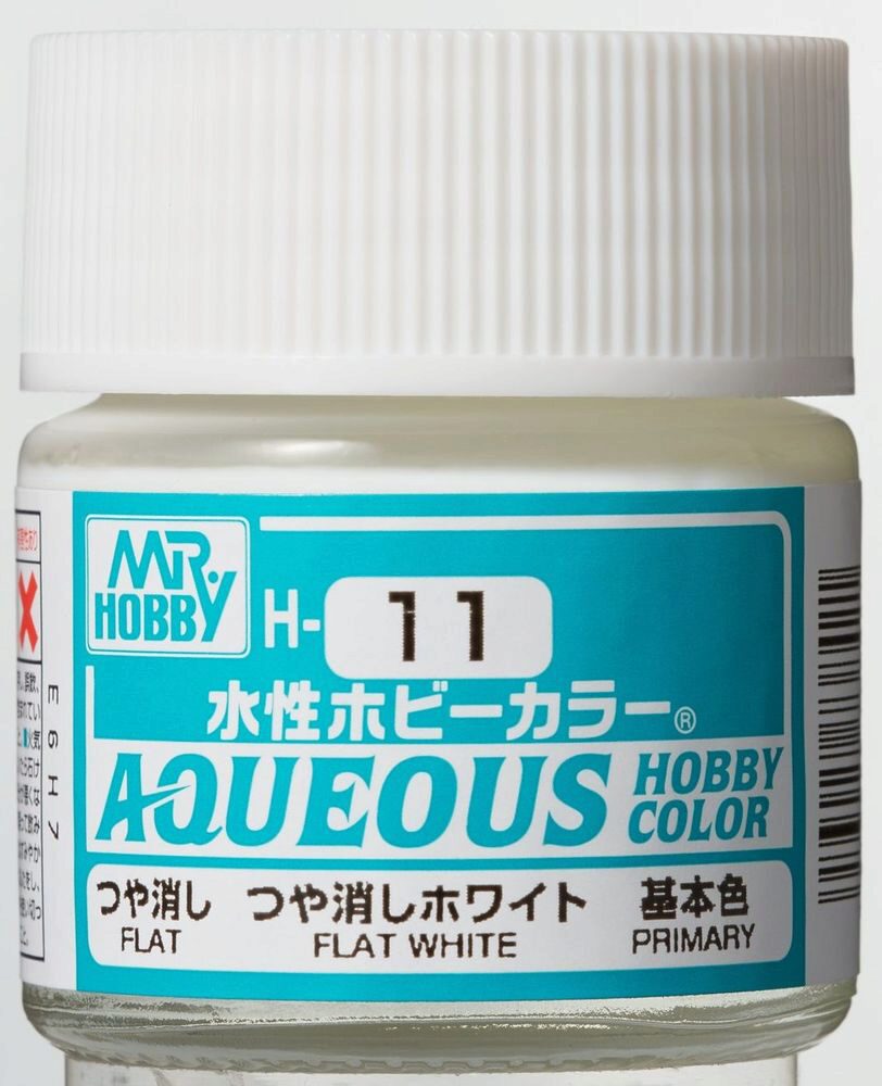Mr Hobby - Gunze H-011 Aqueous Hobby Colors (10 ml) Flat White matt