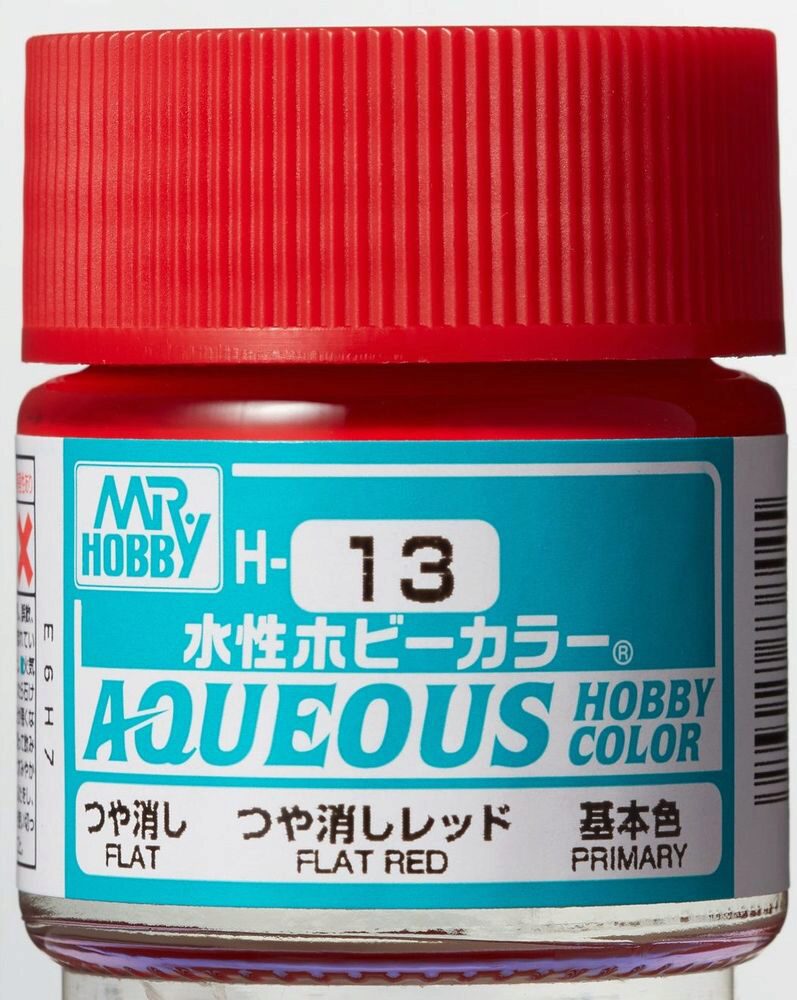 Mr Hobby - Gunze H-013 Aqueous Hobby Colors (10 ml) Flat Red matt