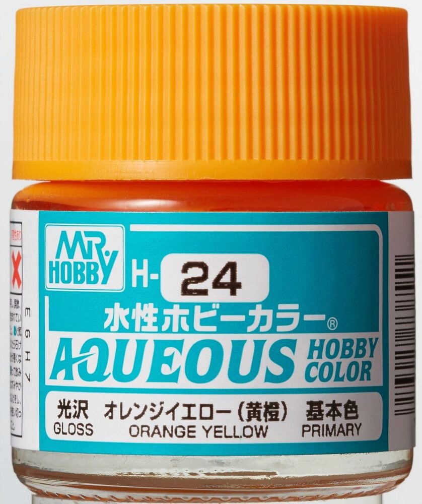 Mr Hobby - Gunze H-024 Aqueous Hobby Colors (10 ml) Orange Yellow glänzend