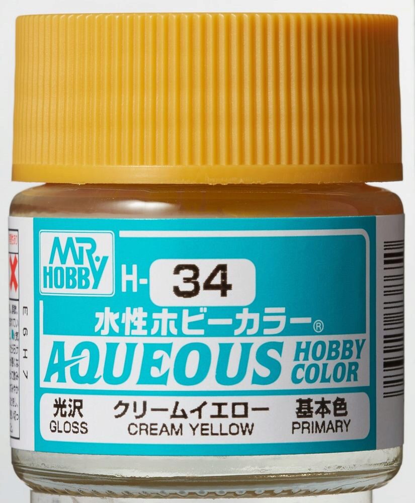 Mr Hobby - Gunze H-034 Aqueous Hobby Colors (10 ml) Cream Yellow glänzend