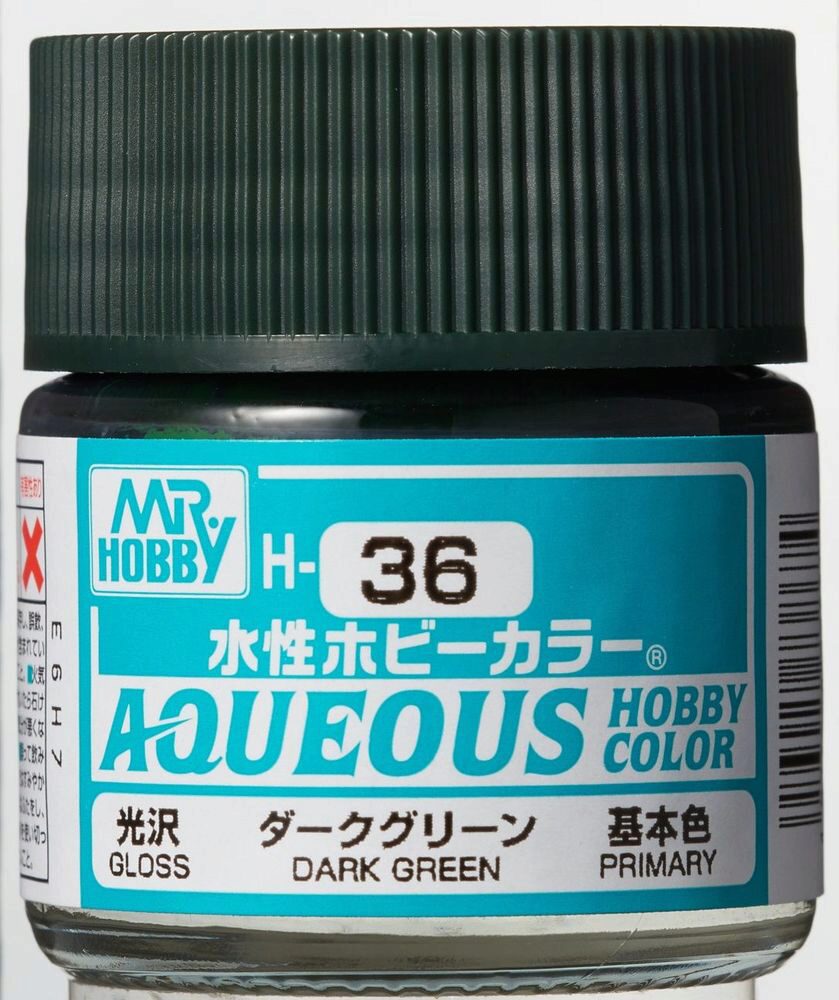 Mr Hobby - Gunze H-036 Aqueous Hobby Colors (10 ml) Dark Green glänzend