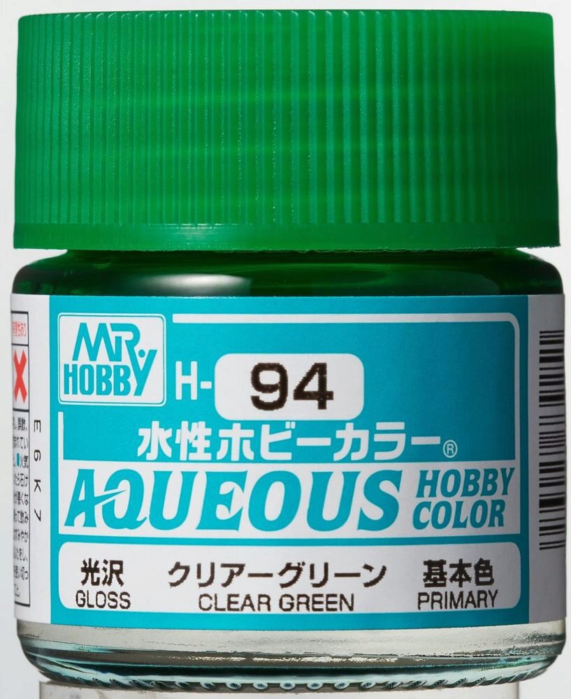 Mr Hobby - Gunze H-094 Aqueous Hobby Colors (10 ml) Clear Green glänzend