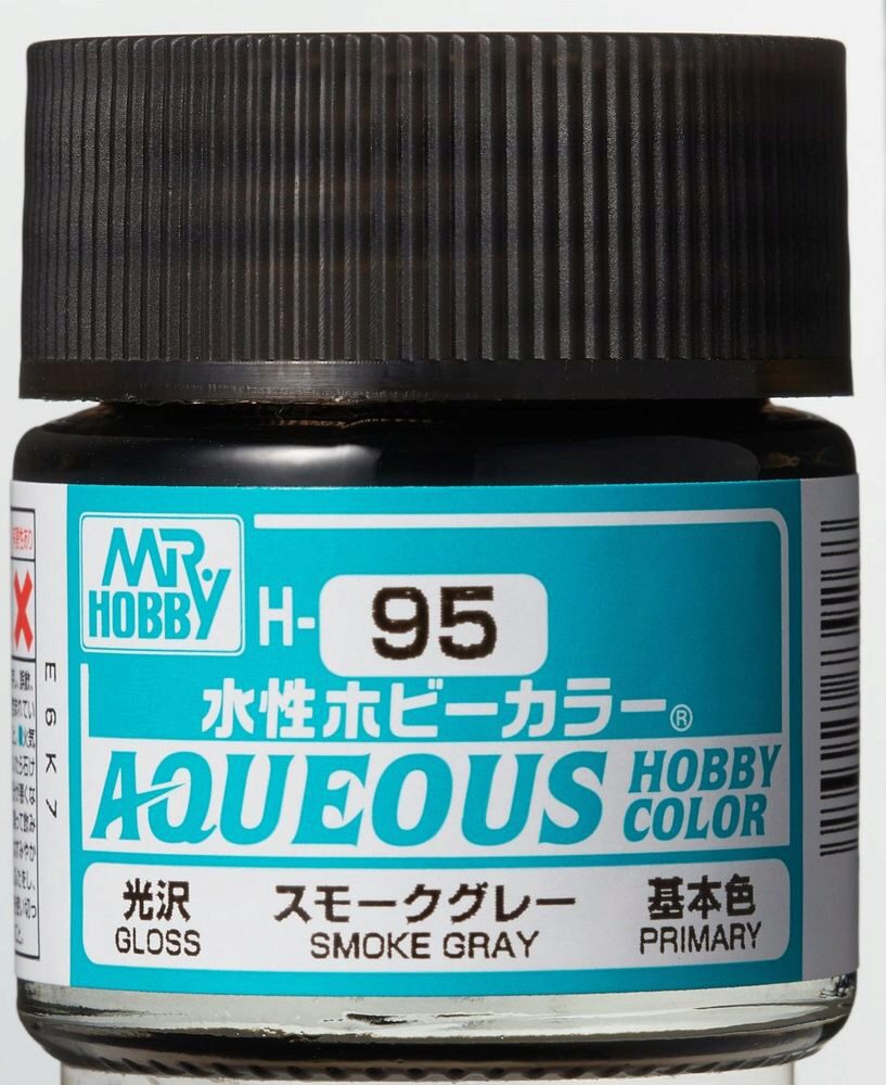 Mr Hobby - Gunze H-095 Aqueous Hobby Colors (10 ml) Smoke Gray glänzend