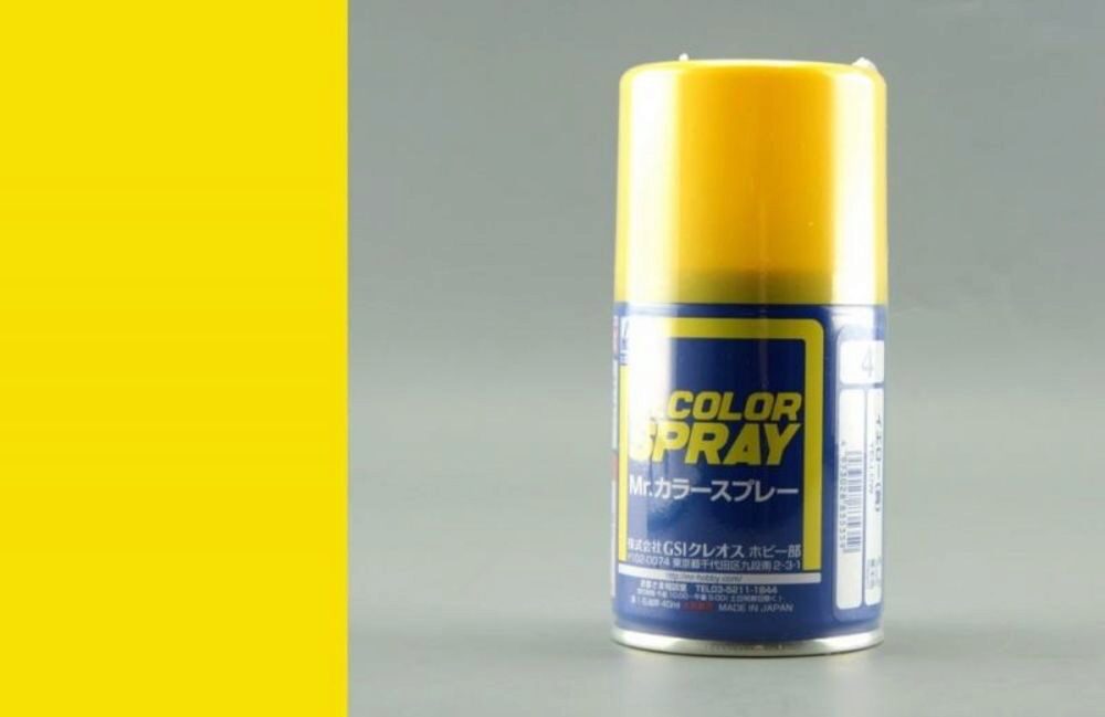 Mr Hobby - Gunze S-004 Mr. Color Spray (100 ml) Yellow glänzend