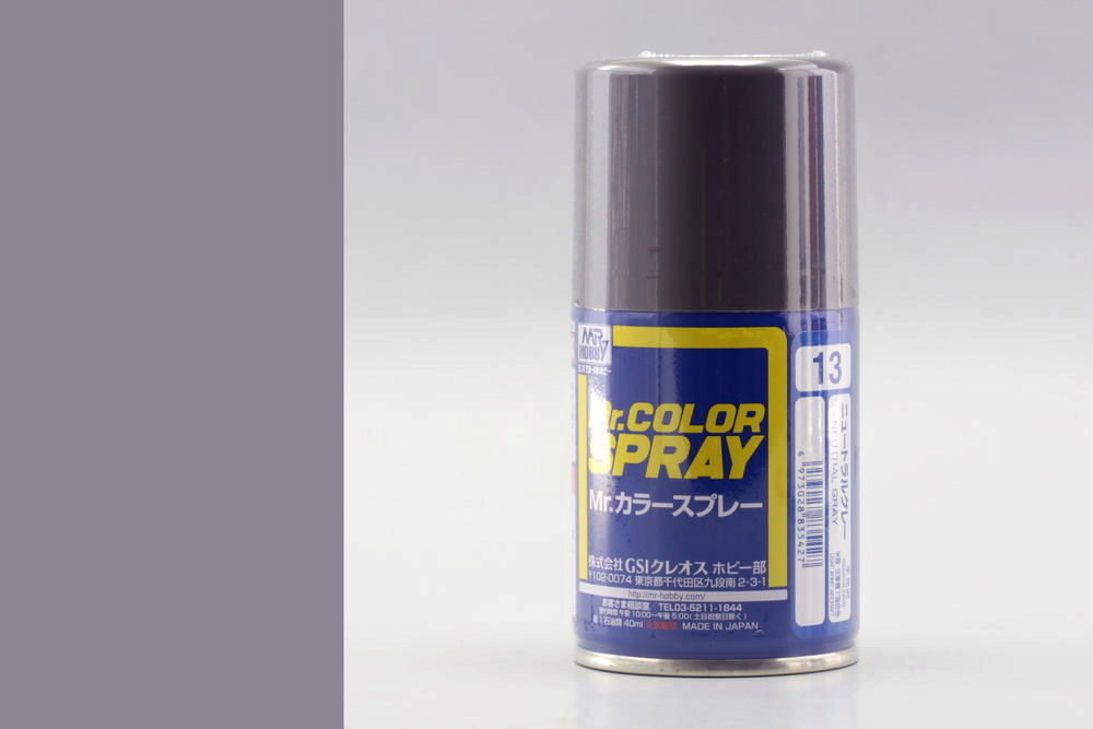 Mr Hobby - Gunze S-013 Mr. Color Spray (100 ml) Natural Gray seidenmatt
