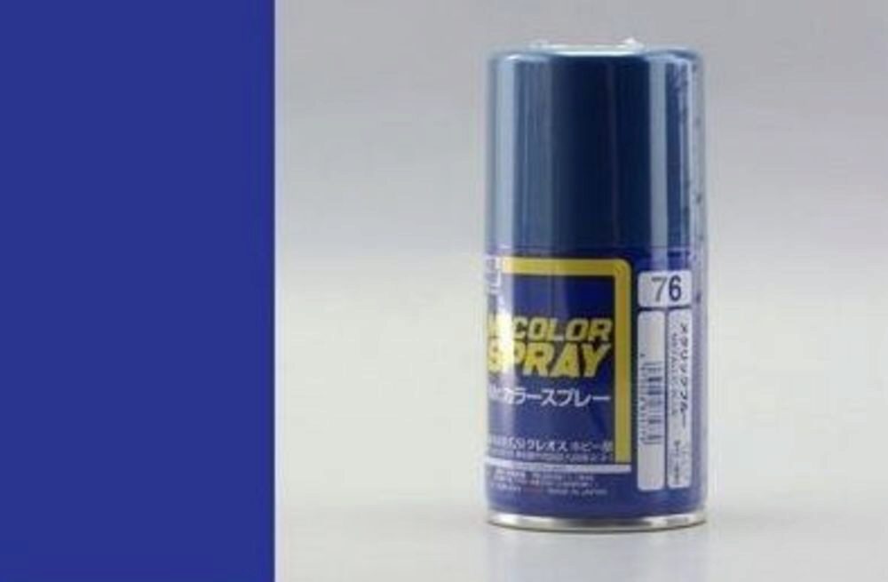 Mr Hobby - Gunze S-076 Mr. Color Spray (100 ml) Metallic Blue metallic