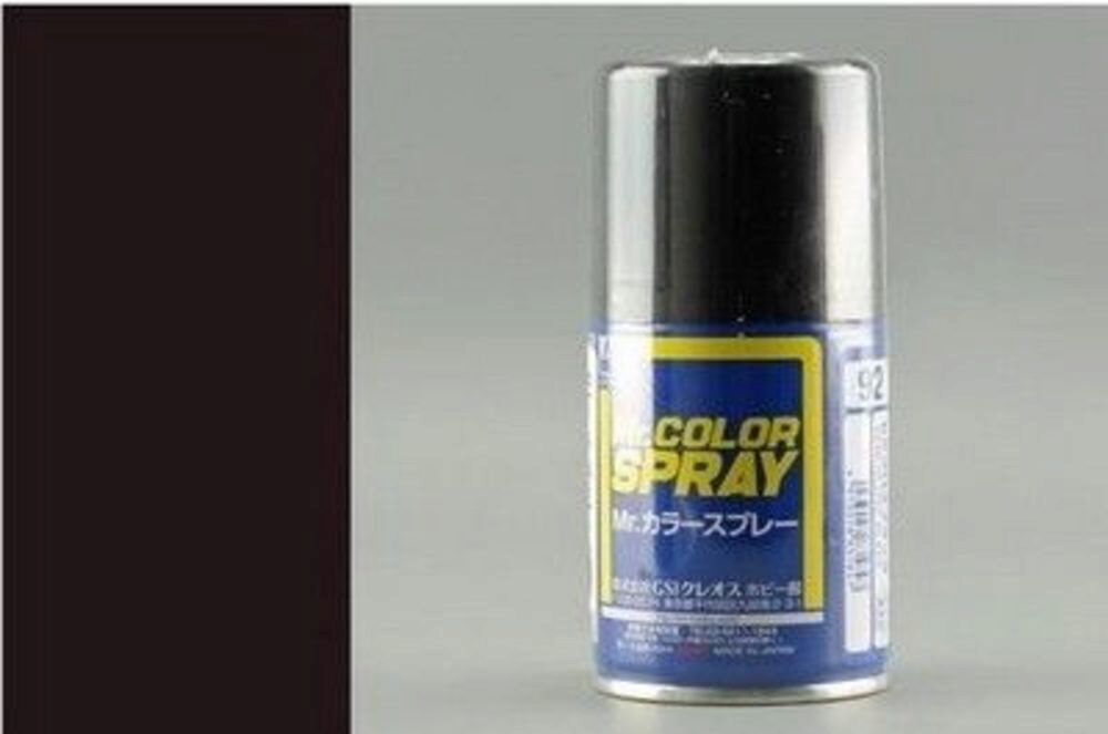 Mr Hobby - Gunze S-092 Mr. Color Spray (100 ml) Semi Gloss Black seidenmatt