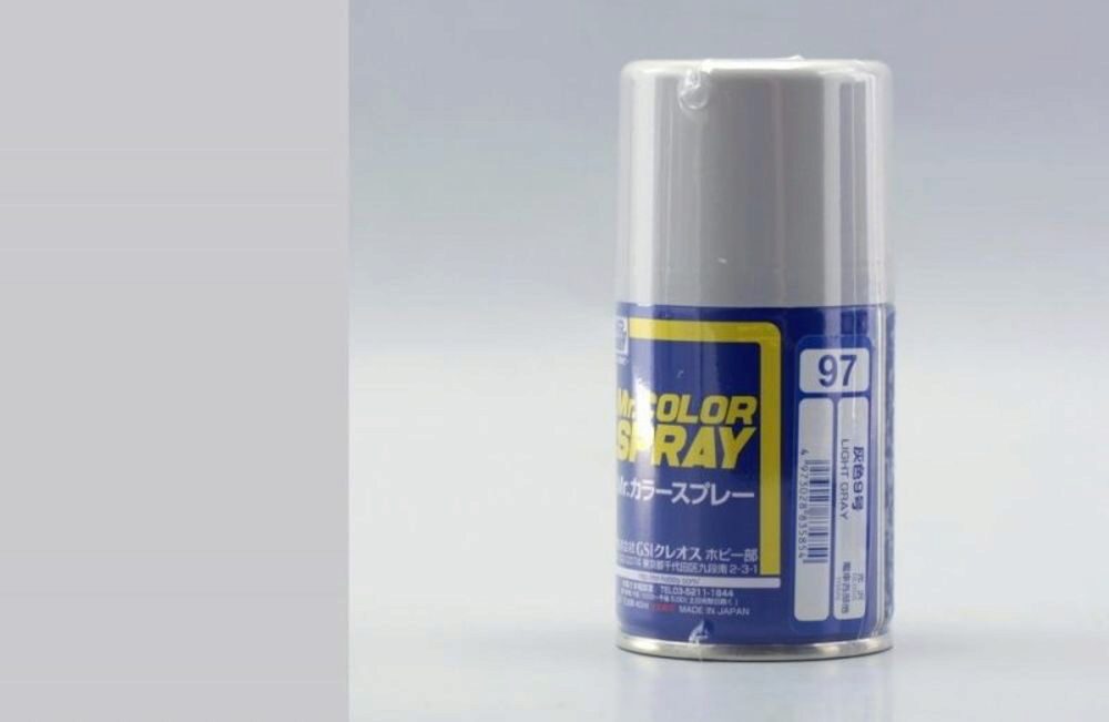 Mr Hobby - Gunze S-097 Mr. Color Spray (100 ml) Light Gray glänzend