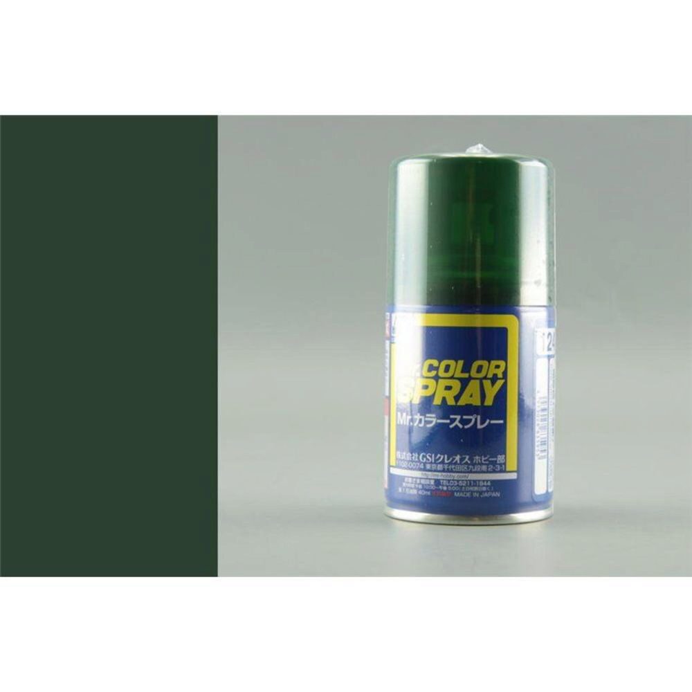 Mr Hobby - Gunze S-124 Mr. Color Spray (100 ml) Dark Green (Mitsubishi) seidenmatt
