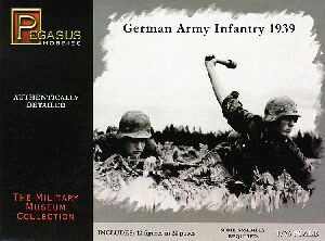 Pegasus 957499 1/76 WW II: Deutsche Infanterie, 1939