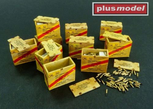 Plus model AL3004 US ammunition boxes with cartons of charges 26. Division Volksgrenadier - 101. Division 