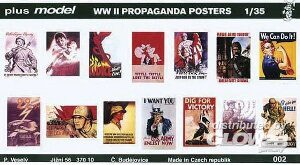 Plus model 2 Propaganda Poster Gemischt Deutsch, Englisch, USA, Russisch.