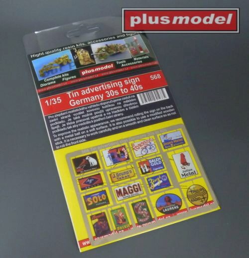 Plus model 568 Tin advertising sign Germany