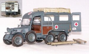 Plus model 403 Deutscher Krankenwagen Kfz.31 Steyr 640