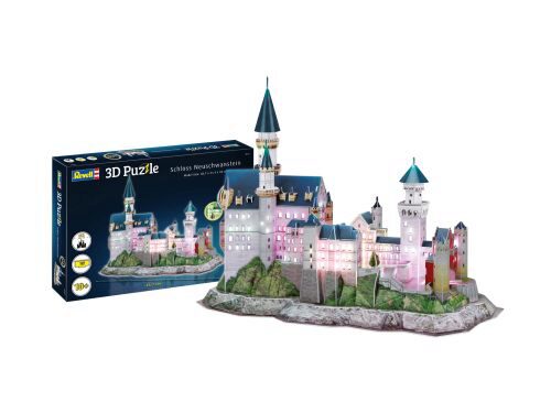 Revell 00151 3D-Puzzle Schloss Neuschwanstein Multicolor LED